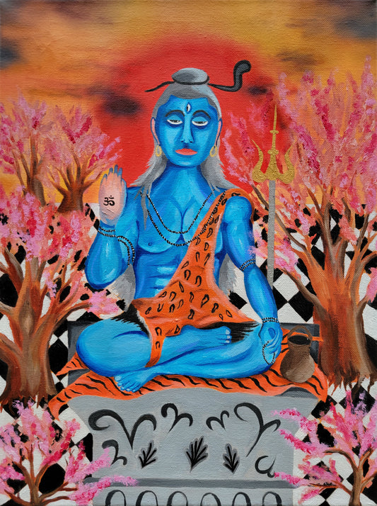 16x20" "Lord Shiva" gloss digital poster print